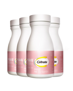 Caltrate Women's Calcium Tablets 30 Tablets*4, Adult Women's Calcium Supplement with Calcium, Iron, Zinc, Vitamin K, and Vitamin C, Iron Supplement
