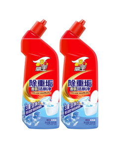 WeiWang Toilet Cleaner 500g*2 Bottles, Heavy Stain Remover, Deodorizing & Antibacterial Toilet Cleaning Liquid, Bathroom Cleaner