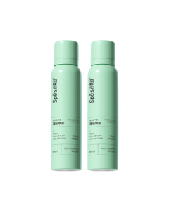 Spes High Crown Volumizing Dry Shampoo Spray - Long-lasting Oil Control & Fluffy Hair, No Rinse, 150ml*2, Pomelo Scent