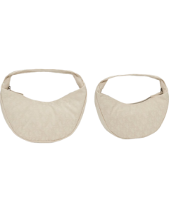 Calvin Klein Women's Bag 25 Elegant Casual Commute Lightweight Portable CK Monogram Jacquard Handheld Shoulder Hobo Bag Underarm Bag Gift