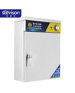 Stephen XDZ40-10A Knife Sterilizer Cabinet with UV + Ozone + Drying Function, Mechanical Rotary Knob Control, Stainless Steel Full Door, Holds 10 Knives (Installation Not Included)