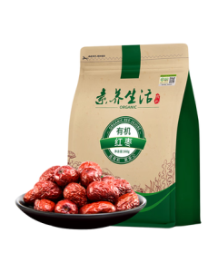 Suyang Life Organic Xinjiang Hotan Red Dates 500g, Xinjiang Specialty, Red Dates for Zongzi, Dried Fruit Snack, Ready-to-Eat