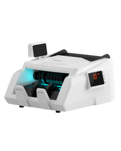 Delifei Money Counter, Compact Portable Counterfeit Detector Supports New Edition RMB, Bank-Grade Home/Commercial Cashier Payment Money Counting Machine with Dual Screen, National Standard Class C 3909S