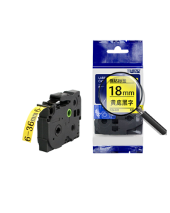 YIHE Label Tape Compatible with Brother Label Maker Ribbon, Sticker Printer Ribbon, Adhesive Label Paper for E100B/YZE Series