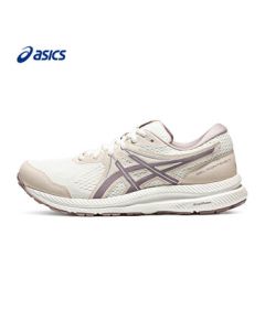 ASICS Women's Cushioned Breathable Running Shoes GEL-CONTEND 7 White/Purple 38