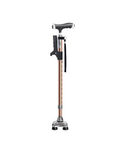 REALLIFE Elderly Walking Cane Four-Leg Anti-Slip Adjustable Aluminum Alloy Lighted Walking Stick S02YBZ