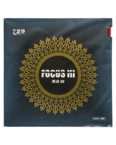 729 Focus 3 Table Tennis Rubber - High Elasticity Inverted Rubber, Black, 42 Degrees