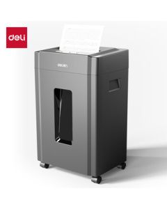 Deli 9904 Paper Shredder - High-Capacity Multi-Function Shredder with Long Runtime & High Security, CD Shredding, 4-Level Confidentiality/8-Sheet Continuous, 20L, Black