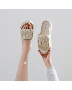 Daphne Platform Sandals for Women Summer 2024 Stunning Flip Flops Fairy Style Summer Sandals for Women - Beige, Size 35