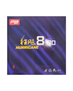 DHS Double Happiness Hurricane 8-80 Table Tennis Rubber, Hurricane VIII Inverted Rubber Paddle Cover, Red 37 Degrees 2.1