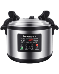 CHIGO Commercial Electric Pressure Cooker, Large Capacity Electric Pressure Pot, Extra Large Electric Rice Cooker for Hotels, Restaurants, and Canteens, Multi-Purpose Electric Stew Pot and Soup Pot, Model 29