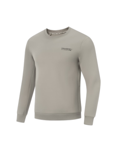 Li Ning 3D Cut Knit Pullover Men's 25 New Stretch Comfort Round Neck Sports Top AWDVF05