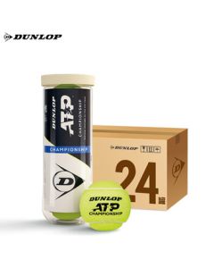 Dunlop (DUNLOP) Tennis ATP Tour Ball 3-Ball Can Training Ball, Case of 24 Cans 601626 (New/Old Packaging May Vary)