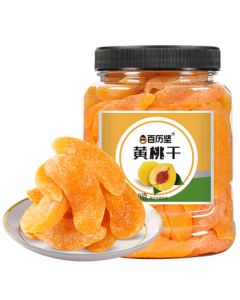 Bailijian Dried Yellow Peach 500g/Jar, Preserved Fruit Snack, Dried Fruit Delicacy, Leisure Snack, Gift for New Year