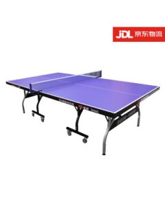 DOUBLE FISH Foldable Indoor Standard Table Tennis Table for Home Use, Training Rainbow Model 2028S