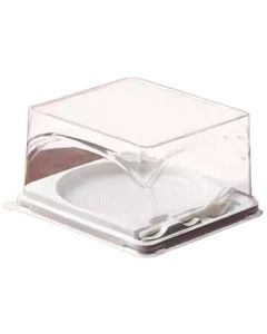 Ten Colors Life 4-Inch Basque Cake Box *50pcs Transparent Dessert Baking Packaging Box