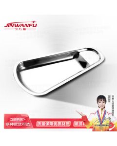Jin Wanfu Stainless Steel Buffet Tongs Food Tongs Holder Bread Tongs Plate Spoon Stand Utensil Holder Dish Tray Fan-Shaped