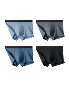 JINGDONG Jingzao 10A Antibacterial Men's Underwear Cotton Boxer Briefs Large Size Men's Boxer Shorts 4-Pack XXL