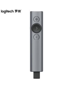 Logitech Wireless Presentation Clicker Remote Video Conference Page Turner Non-Laser Pointer SP Spotlight Gray