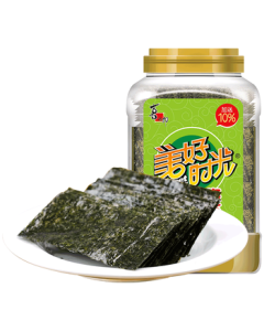 Good Times Original Flavor Seaweed 75g (100 Packs*3 Sheets) Sushi Korean Rice Wrapping Ready-to-Eat Nori Kids Snack