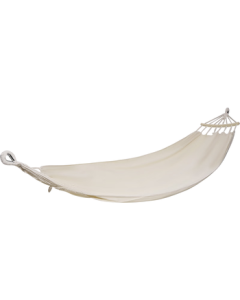MOBIGARDEN Hammock Outdoor Camping Picnic Beach Leisure Swing Canvas Double Hammock NX23681003 Ivory White