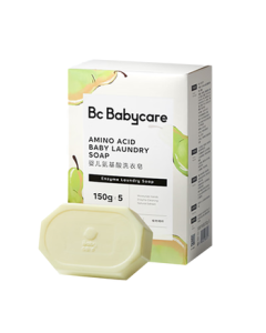 babycare Newborn Baby Laundry Soap Special Soap for Infant Underwear, Antibacterial Stain Remover, English Pear 150g*5