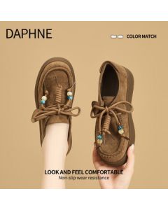 DAPHNE Platform Loafers for Women 2025 New Release Chunky Oxford Shoes for Women Autumn Casual Flats