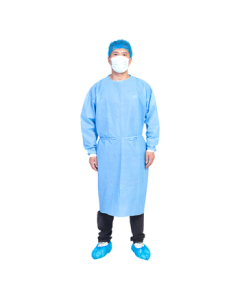 Yuanyuan Medical Disposable Isolation Gown, Reverse-Wearing Style, Surgical Protective Coverall, Unisex One-Size