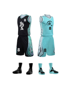 LIEYAO Basketball and Football Uniform Set for Competition and Training - Free Number Printing (Single-Sided Design)