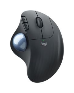 Logitech Ergo M575 Wireless Bluetooth Mouse - Ergonomic Trackball for Office, Laptop, and Home Use - Commercial Edition (Unit: Piece) Graphite Black