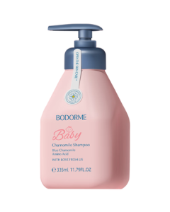Bodcrme Chamomile Children's Shampoo for Ages 3-6-12-15, Silicone-Free & Mildly Acidic, Smoothing & Oil Control, 335ml