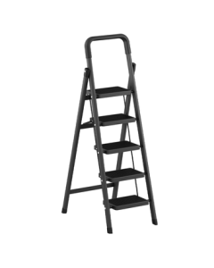 Shuliang Ladder for Home Use, Indoor 5-Step Ladder, Carbon Steel Reinforced 3.4m Reach Folding A-Frame Ladder
