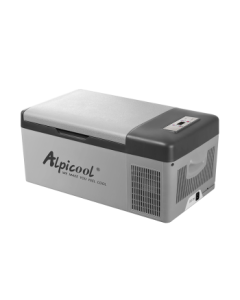 Alpicool 15L Portable Car Refrigerator with Compressor Cooling, Dual Use for Vehicle and Home, 12V/24V Freezer and Cooler with Ice-Making Function