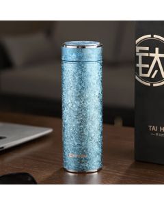 IMOGY Smart Temperature Display Titanium Cup/Thermos MTA101 High-End Business Gift Car Tea Cup Blue 480ML