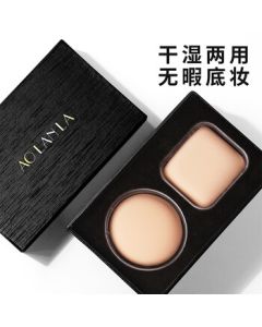 AOLANLA American Cotton Candy Cushion Puff Dual-Use for Liquid and Powder Foundation, Non-Absorbent, 2-Piece Gift Box