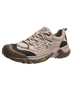 CAMEL Anti-Collision Breathable Cushioned Comfortable Height-Increasing Urban Outdoor Light Hiking Shoes for Men G15M342059 Beige 42