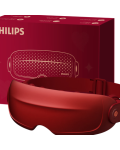 PHILIPS Eye Care Massager【New Release】Eye Massager with Steam, Heat Therapy, Atomization, and Massage – Perfect Gift for Her, Wife, or Father's Day Birthday 5204E Gray
