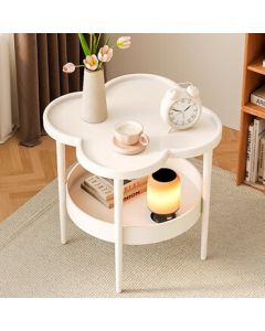 Zhuobo Coffee Table Sofa Side Table Tea Table Small Table Bedside Table Nightstand Creative Storage Shelf BCJ5 White