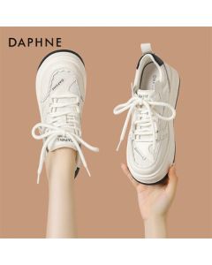 Daphne Women's Spring New Classic Sneakers Thick-Soled White Casual Sports Shoes 4024101205 Black & White Size 36