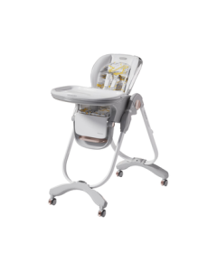 Hagaday Multi-functional Baby High Chair, Foldable Infant Dining Chair with Reclining and Learning Sitting Features, Adjustable Growth Chair for Home Use