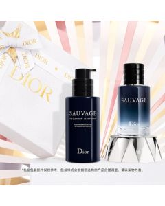 DIOR Sauvage Refreshing Fragrance Gift Set (Eau de Toilette + Cleanser) Face Wash Men's Skincare Birthday Gift