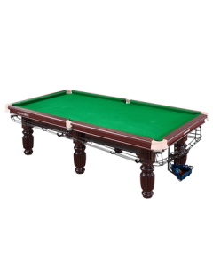 INVUI Pool Table (Installation Included) Standard Adult Home Chinese Black Eight Ball Table 9ft B60T