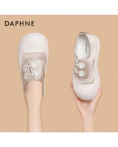 Daphne Platform White Sneakers Spring New Arrival Casual Shoes New Chinese Style Women's Shoes 4024101561 Pink 39