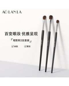 AOLANLA Master Series Professional Eyeshadow Brush Set - Pony Hair Makeup Brushes, Nose Contour Brush, Eye Shadow Blending and Detailing Brushes