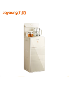 Joyoung Tea Bar Machine All-in-One Cabinet, Multifunctional Home Living Room Tea Bar Cabinet, Smart Remote Control Desktop/Standing Water Dispenser, Automatic Bottom-Mounted Bucket, WH600 Warm Type