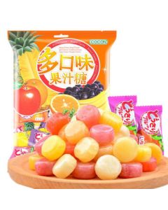 Cocon Multi-Flavor Fruit Juice Hard Candy, Imported Kids' Snack, Party Treat Candy 350g (Approx. 80 Pieces)