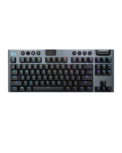 Logitech G913 TKL Ultra-Thin Gaming Mechanical Keyboard for PC, Full-Size Backlit Low-Profile Wireless Bluetooth Triple-Mode 87-Key Keyboard (Blue Switch)