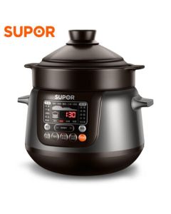 SUPOR Household Smart Preset Electric Stew Pot 5L Large Capacity Electric Stew Cup Precise Control Fast Stew High-Temperature Resistant Inner Pot for Soup, Congee, and Health Cooking TG50YC5