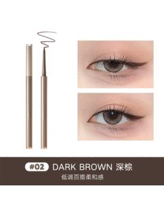 Judydoll Precision Eyeliner Pencil Waterproof Smudge-proof Long-lasting Smooth Highly Pigmented Lower Lash Line Pencil 02 Dark Brown