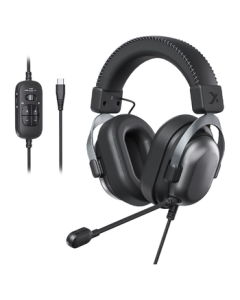 Siberia (XIBERIA) [Delta Tuned Sound] T10 Wired Gaming Headset, Over-Ear Esports Headphones with Quad-Chamber Tactical Design - Mystic Black